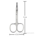 Professional Safety Eyebrow Cutting Scissors Stainless Steel Curved Beauty Eyebrow Scissors